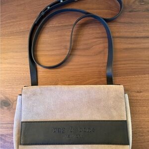 Rag & Bone Tan and Black Crossbody Bag